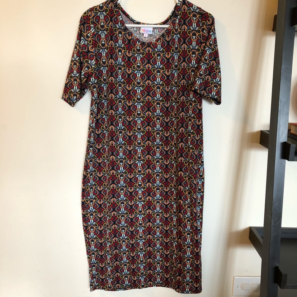 LulaRoe Julia Dress Rare Print! Used once